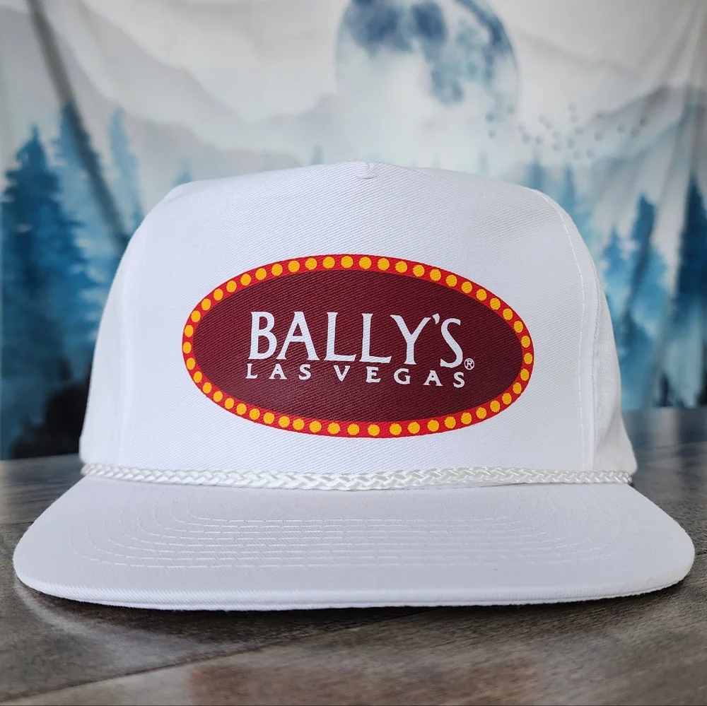 VTG Bally's Las Vegas White Snapback Hat OSFA